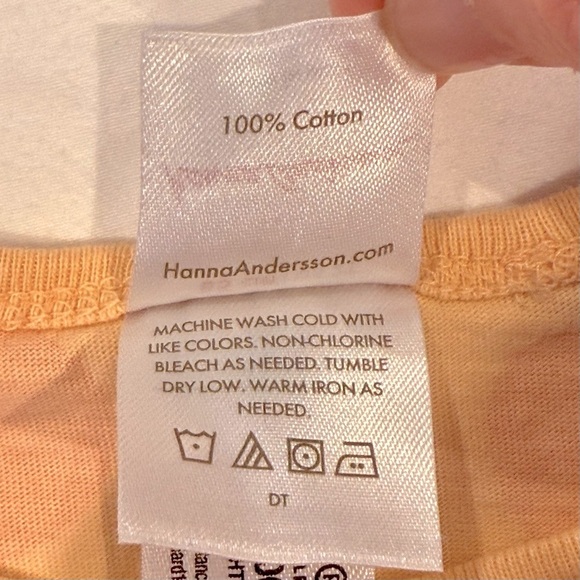 Hanna Andersson Peaches Dress Girls 2T 85 cm Cotton Dolman Sleeve Summer Spring - Picture 3 of 3